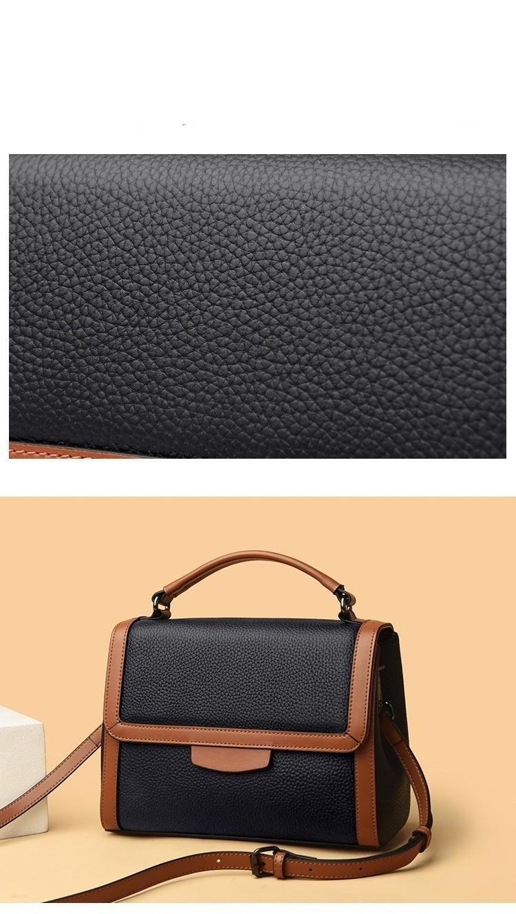 Fashionable Stylish Soft Leather Textured Handbag - Minihomy