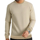 Men's Long-sleeved T-shirt Round Neck Sweater - Minihomy