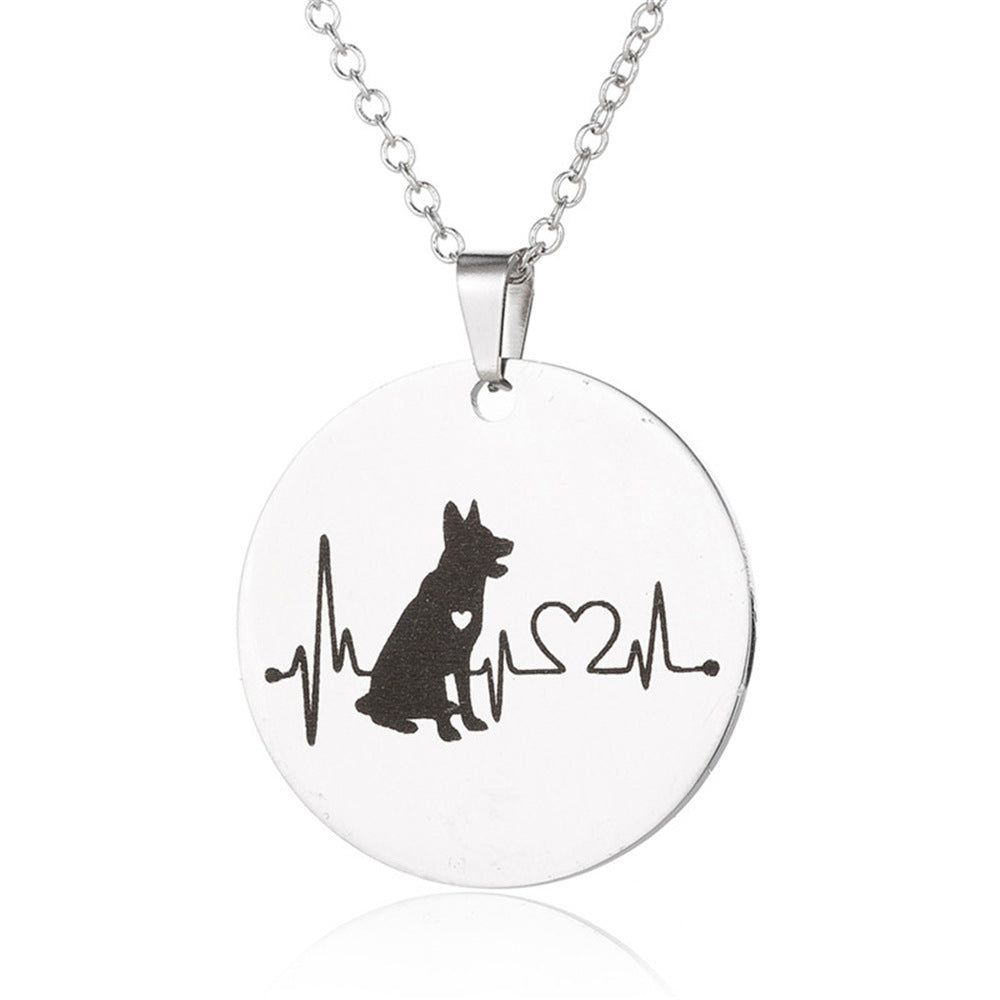 Creative Dog Cardiogram Necklace - Minihomy