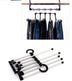 5-in-1 Multifunctional Wardrobe Hangers - Stainless Steel Clothes Hangers for Pants, Shirts, & More - Minihomy