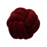 Knotted Plush Ball Design Round Throw Pillow - Minihomy