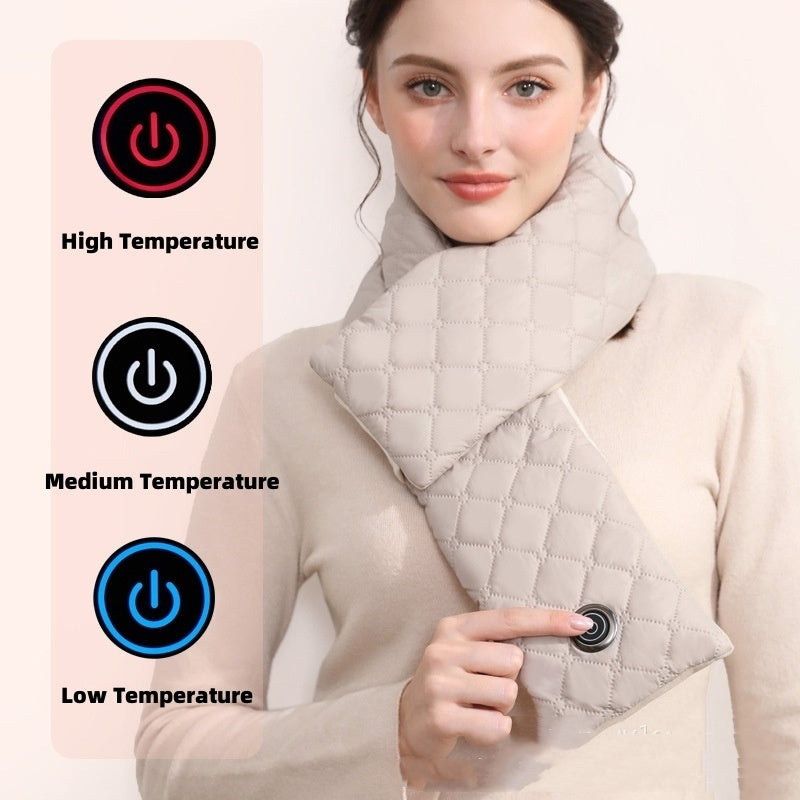 Heated Scarf, 3-Level Electric Neck Warmer, USB Rechargeable, Winter Outdoor Warmth