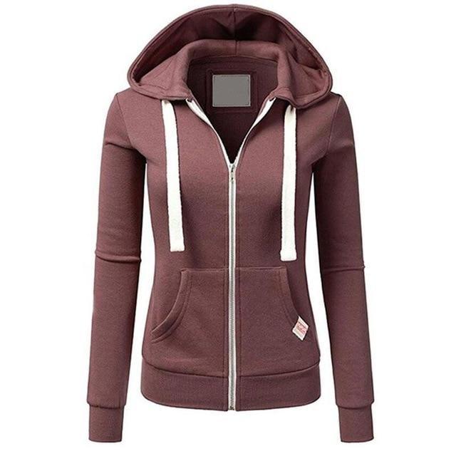 Autumn Winter Women Sweatshirts Hoodie Long Sleeve Jackets - Minihomy