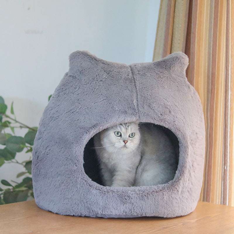 Cat Nest Autumn And Winter Warm Kittens Removable And Washable Cat Bed - Minihomy