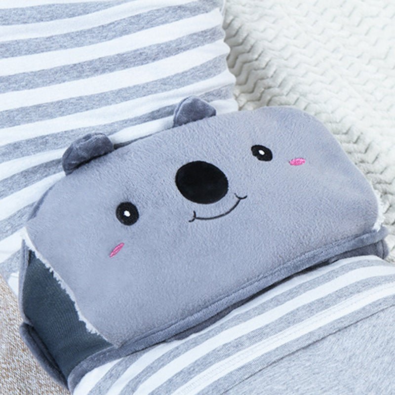 Plush Waist Cover Winter Belly Warmer With Hot Water Bottle - Minihomy