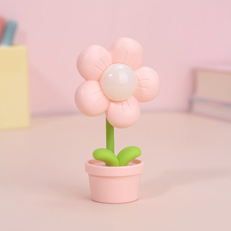 Mini Flower Night Lamp - Cute Atmosphere Bedside Light with Creative Design - Minihomy