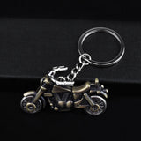 Simulation Retro 3D Motorcycle Keychain