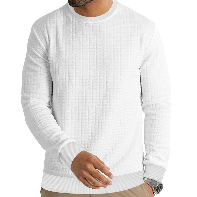 Men's Long-sleeved T-shirt Round Neck Sweater - Minihomy