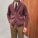 Thick Vintage Knitted Cardigan For Men Retro