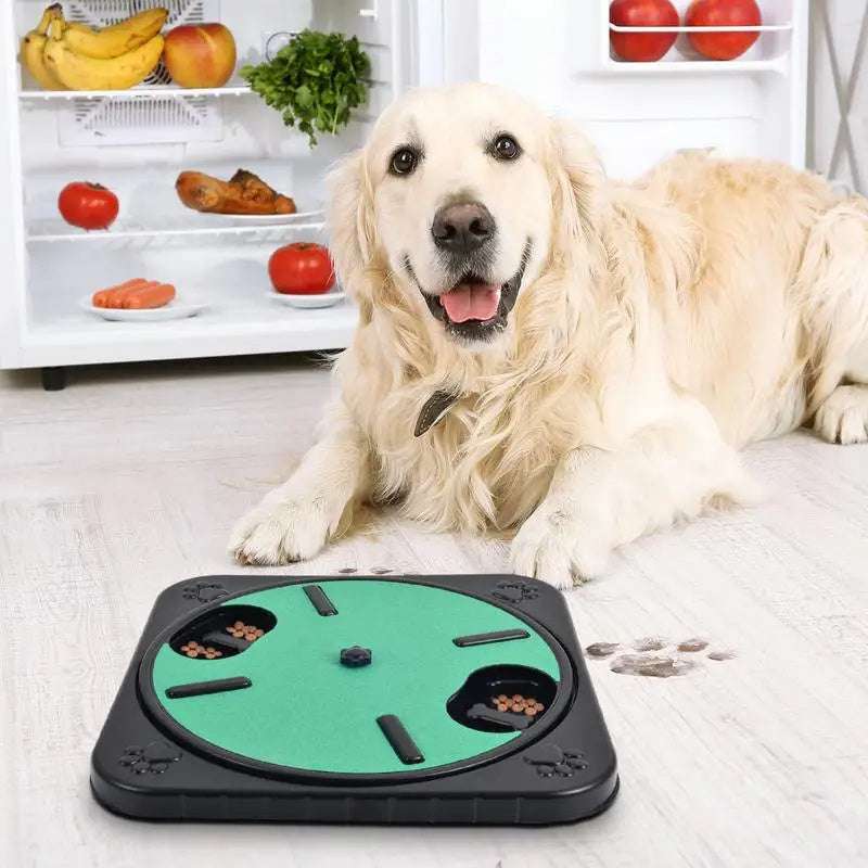 360° Rotating Cat & Dog Scratch Board with Treat Dispenser - Claw Trimmer & Scratcher - Minihomy