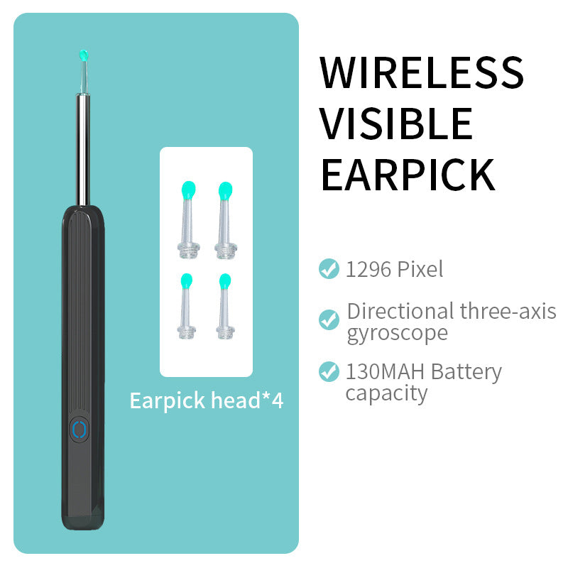 NE3 Ear Cleaner Otoscope with Camera - Wireless Ear Endoscope for iPhone - Minihomy