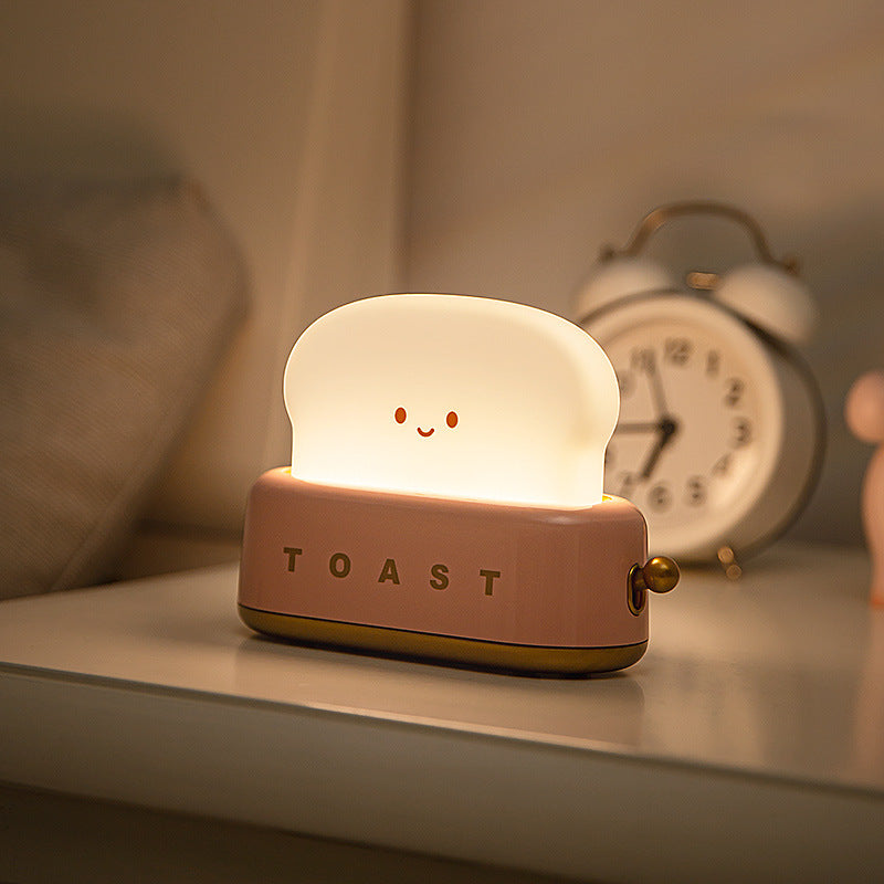 Funny LED Bread Maker Night Light - USB Charging, Dimmable, Timer, Kids Room Lamp - Minihomy