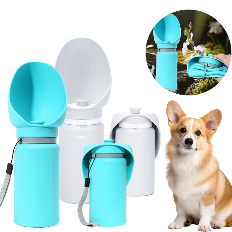 Folding Pet Outdoor Walking Mug Portable Travel Water Bottle Puppy Cats Dogs Drinking Water Dispenser Cup Supplies - Minihomy