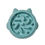 Pet Dog Cat Slow Feeder Bowl - Anti-Choking Interactive Eating Dish - Minihomy