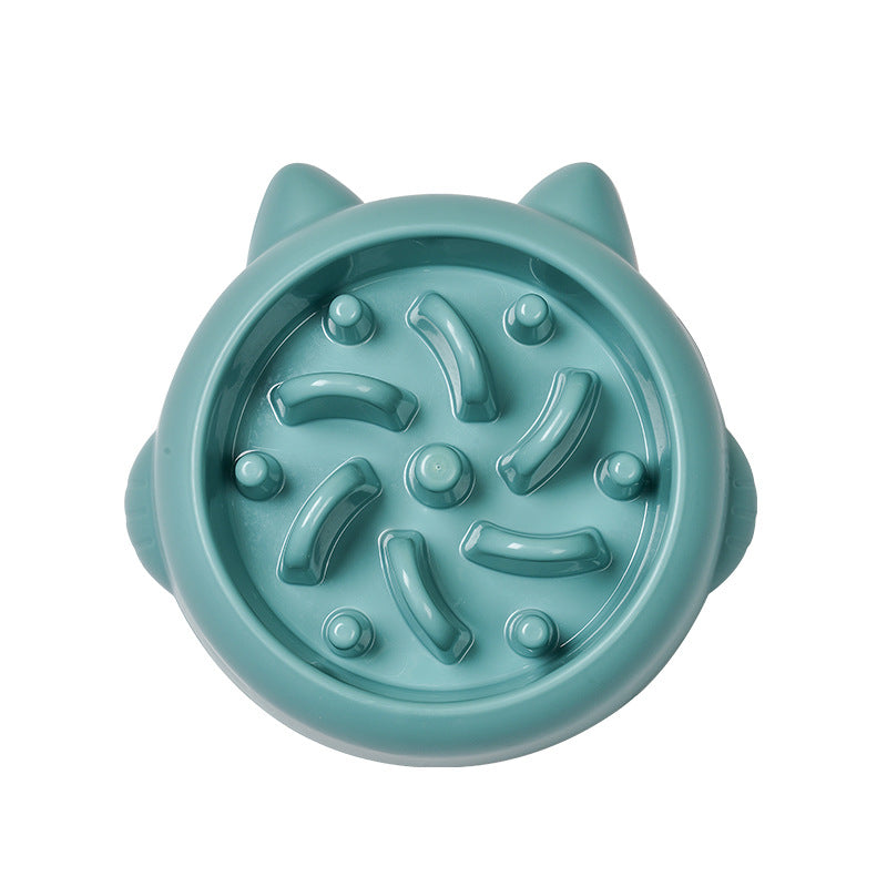 Pet Dog Cat Slow Feeder Bowl - Anti-Choking Interactive Eating Dish - Minihomy