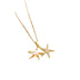 Full Rhinestone Zircon Sea Summer Star Pearl Pendant Titanium Steel Clavicle Chain - Minihomy