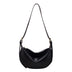 Moon Shape Underarm Bag - Solid Color Small Shoulder Messenger Bag - Minihomy