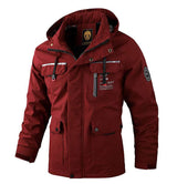 Men's Casual Hooded Jacket Parka Autumn And Winter Warm Solid Color Windproof Coat - Minihomy