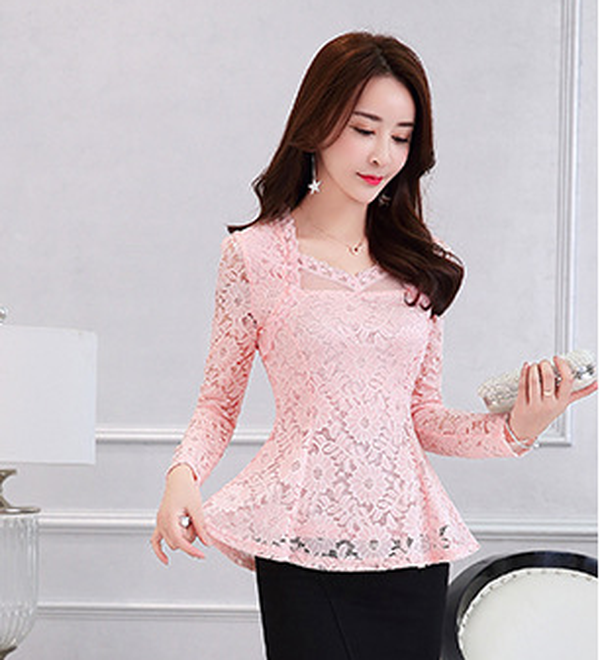 Lace Shirt Tops - Minihomy