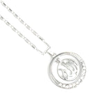 Round Allah Charm Pendant Necklace - Religious Jewelry Gift for Women