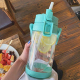 Large capacity water cup fitness sports bottle - Minihomy