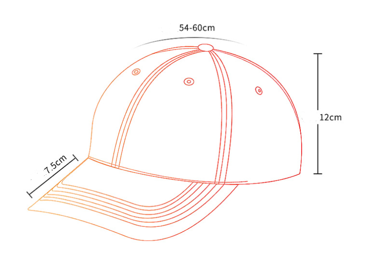 Embroidery Baseball Peaked Cap - Minihomy