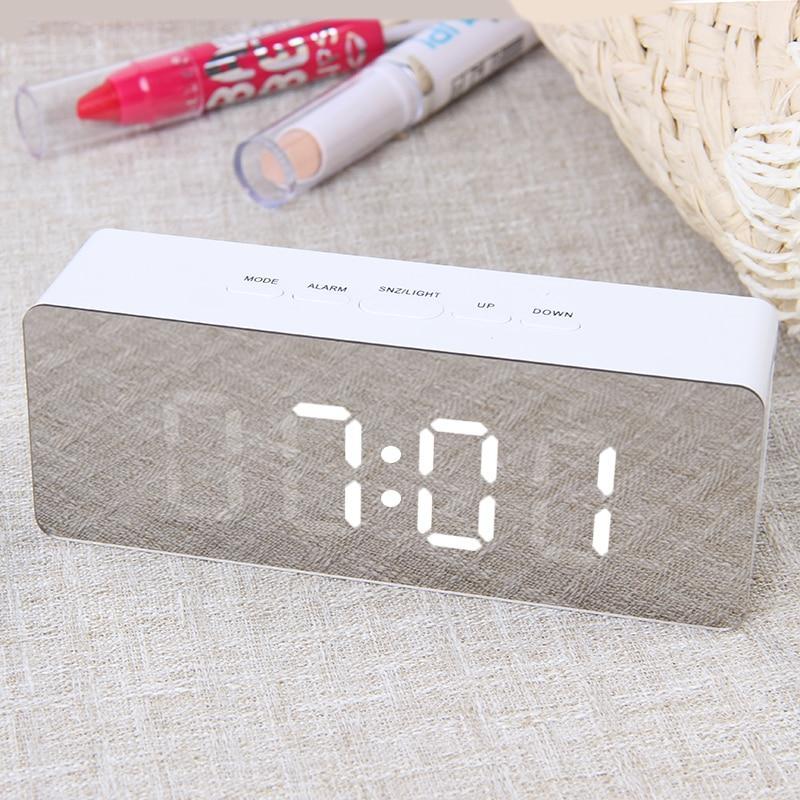 Digital LED multi-function mirror clock - Minihomy