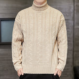 Loose High Neck Men Sweater Thickening - Minihomy