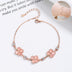 Opal Crystal Gemstone Bracelet for Women - Rose Gold Chain with Zircon Diamonds - Cute Girlfriend Gift - Minihomy