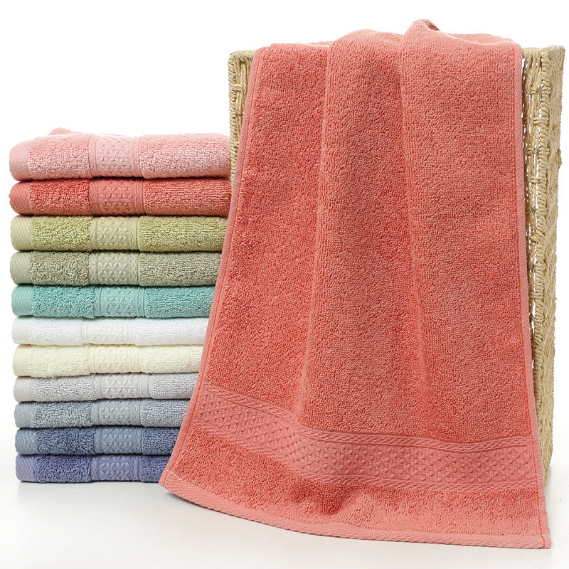 Pure cotton plain bath towel