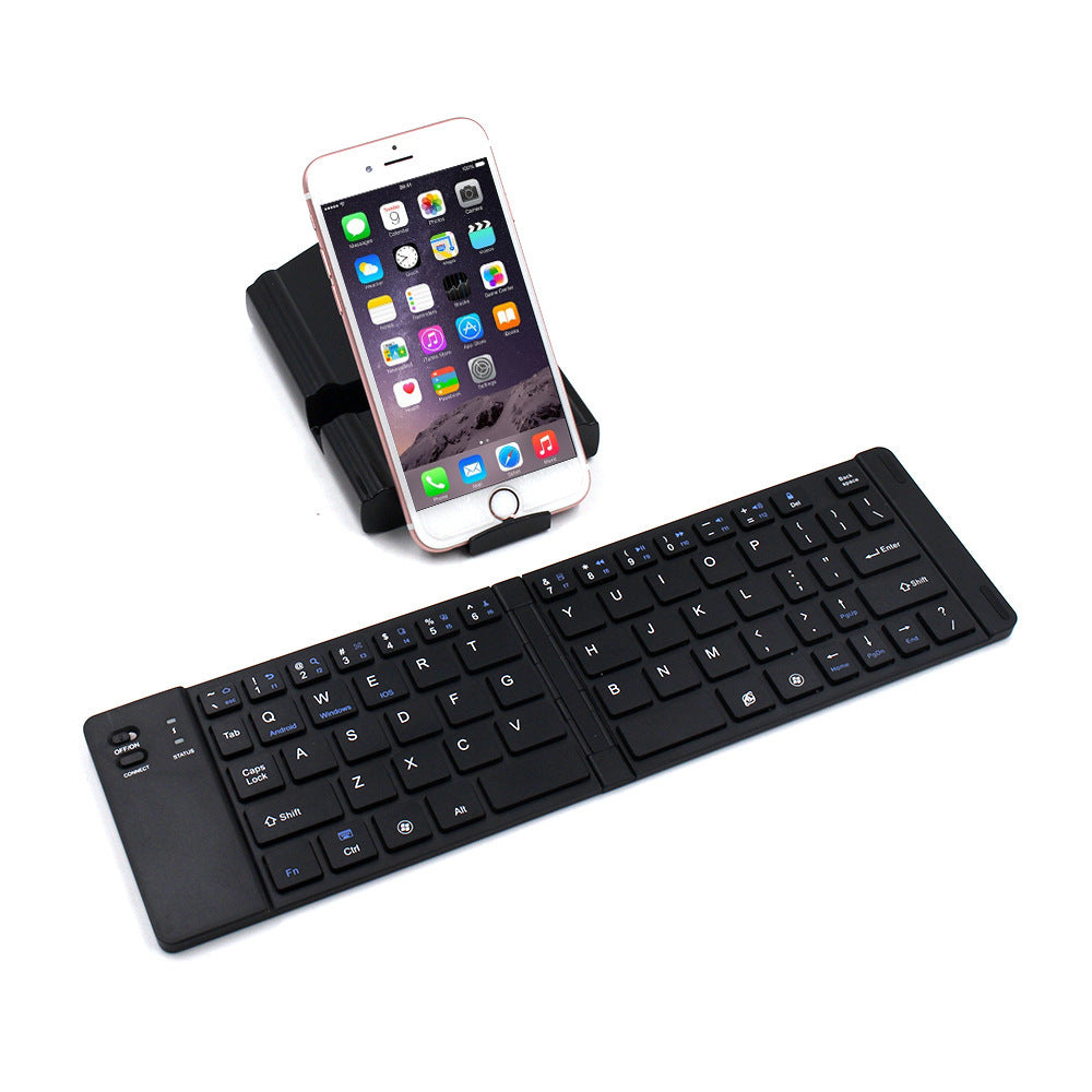 Folding Metal Bluetooth Foldable Keyboard Mini Bluetooth Wireless - Minihomy