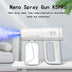 Electric Sanitizer Sprayer: Blue Light Nano Steam Disinfection Gun for Home & Car - Wireless USB Humidifier Atomizer - Minihomy