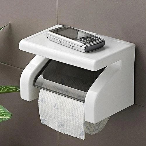 Tissue holder for bathroom office