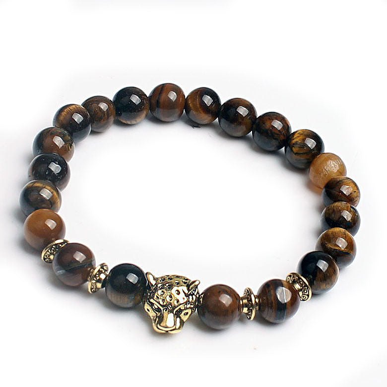 Natural Stone Owl Head Yoga Bracelet - Minihomy