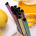 Drinking Straw Reusable Metal Straw Set Heart-shaped Bubble Tea Straws - Minihomy