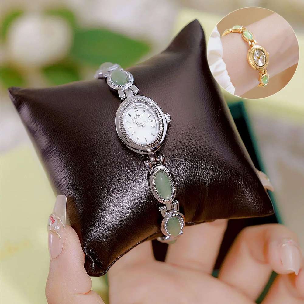 Luxury Dongling Jade & Hetian Jade Women's Waterproof Watch