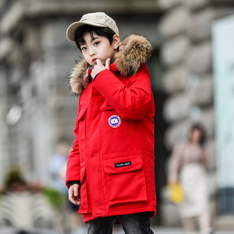 Down Jacket for Boys - Long and Thickened - Minihomy