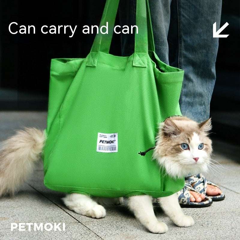 Escape-Proof Pet Carrier Bag - Breathable Canvas Dog & Cat Shoulder Bag with Large Capacity - Minihomy