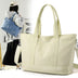 Large Capacity Tote Bag - New Shoulder Bag with Casual Korean Style and Solid Color Design - Minihomy