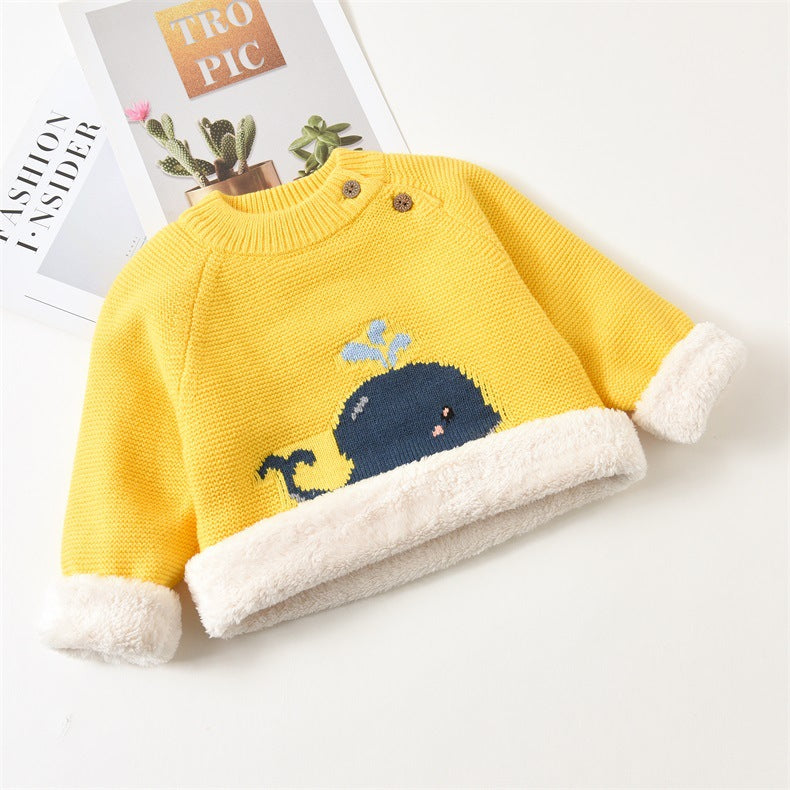 Baby plush warm clothes - Minihomy