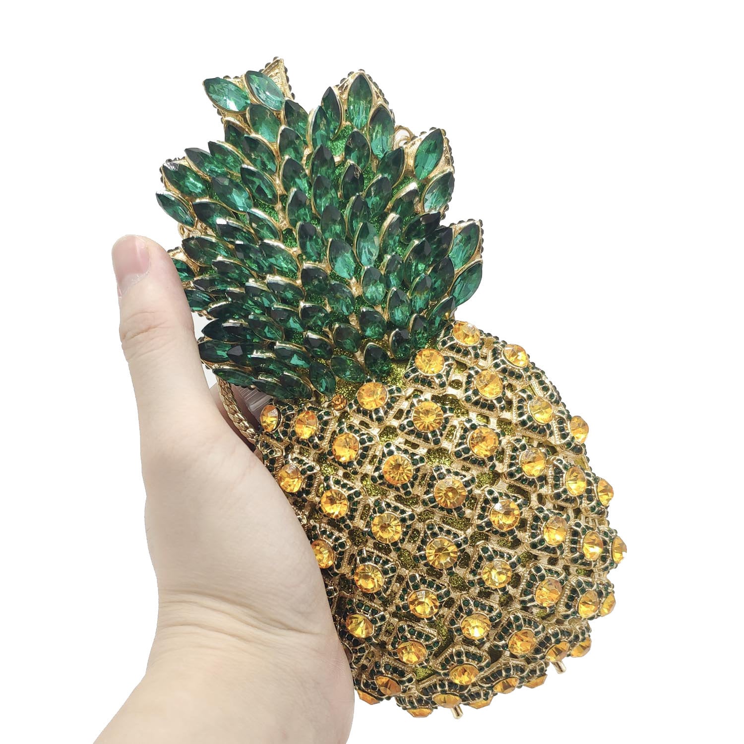 Pineapple Rhinestone Banquet Clutch - Minihomy