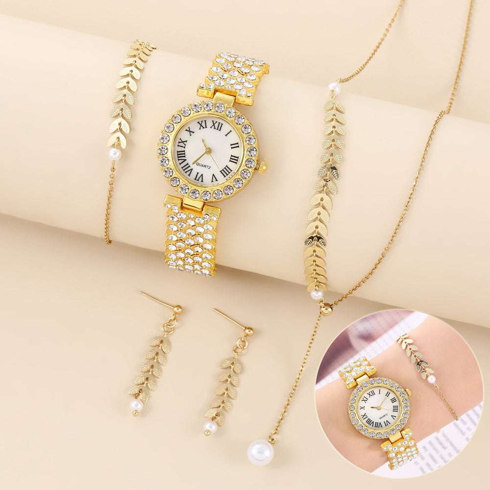 Diamond Women Watches Luxury Fashion Rhinestone Quartz Bracelet Wrist Watch For Women - Minihomy