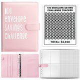 Couple Challenge Save Money Deposit And Savings Journal Book Loose-leaf Binder - Minihomy