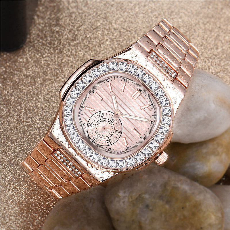 Mens Fashion Alloy  Luxury Brand Diamond Gifts Watches - Minihomy