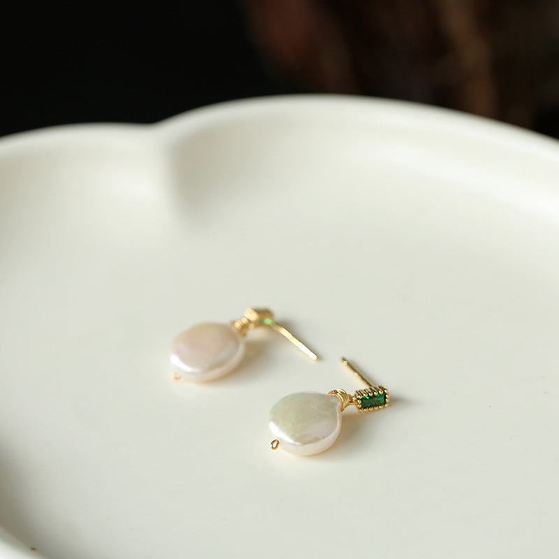 Natural Freshwater Baroque Pearl Earrings: Timeless Elegance, Everyday Luxury - Minihomy