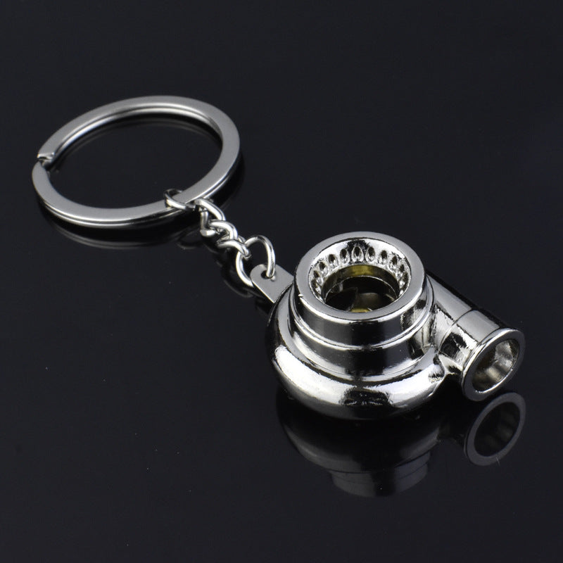 Creative Car Modification Turbocharger Engine Metal Keychain - Minihomy