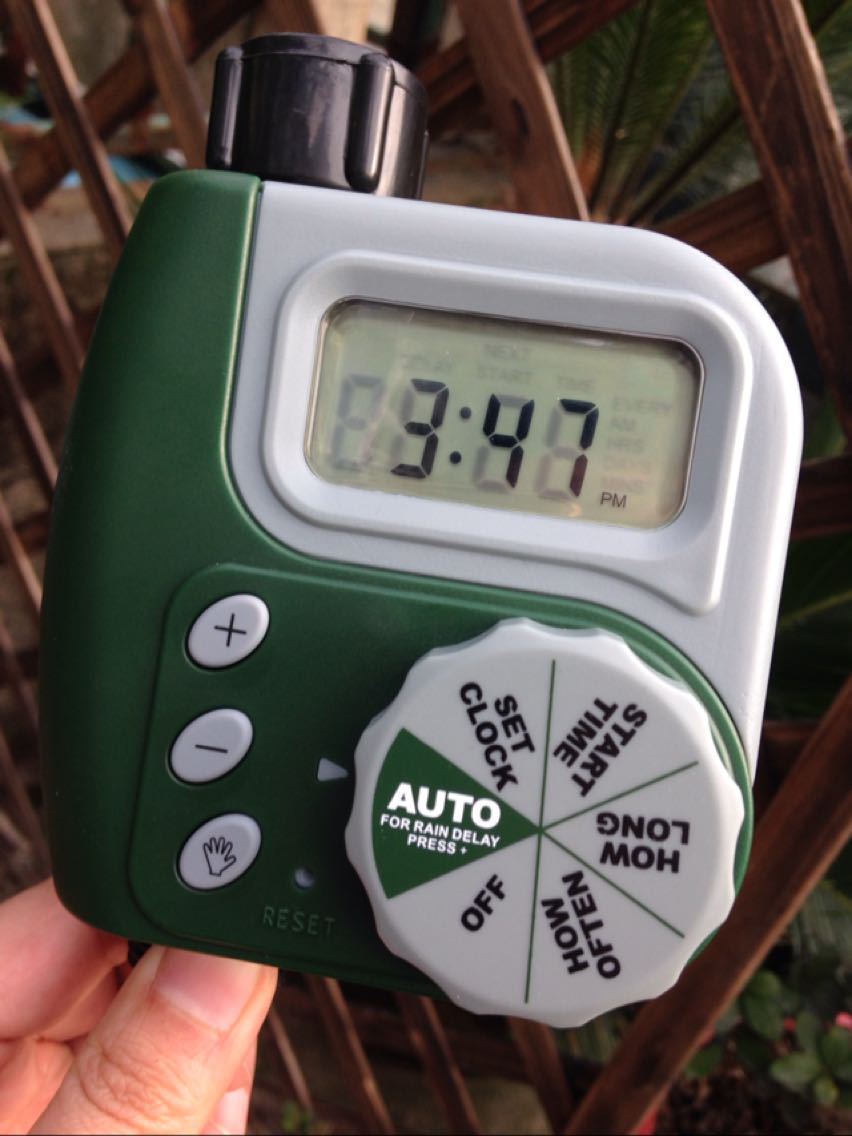 Intelligent LCD Garden Irrigation Controller Timer - Automatic Watering System with Adjustable Cycle & Duration - Minihomy