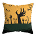 Linen Skull Halloween Pillow Cover - Minihomy