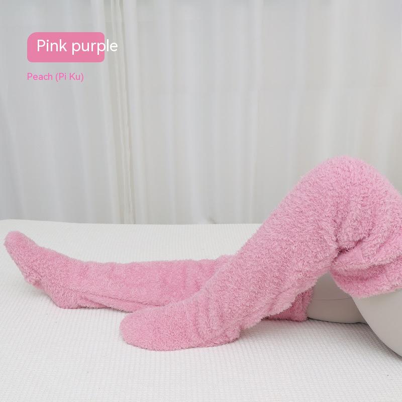 Winter Warm Cold Leg Knee Joint Cold-proof Stockings Home Floor Sleeping Socks