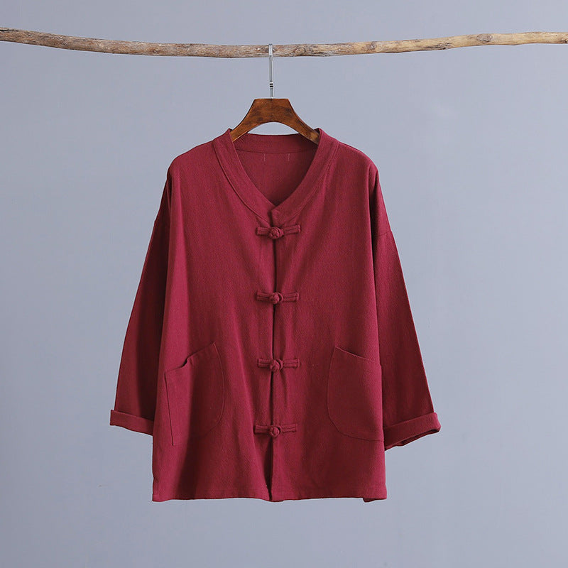 Traditional chinese blouse shirt tops for women